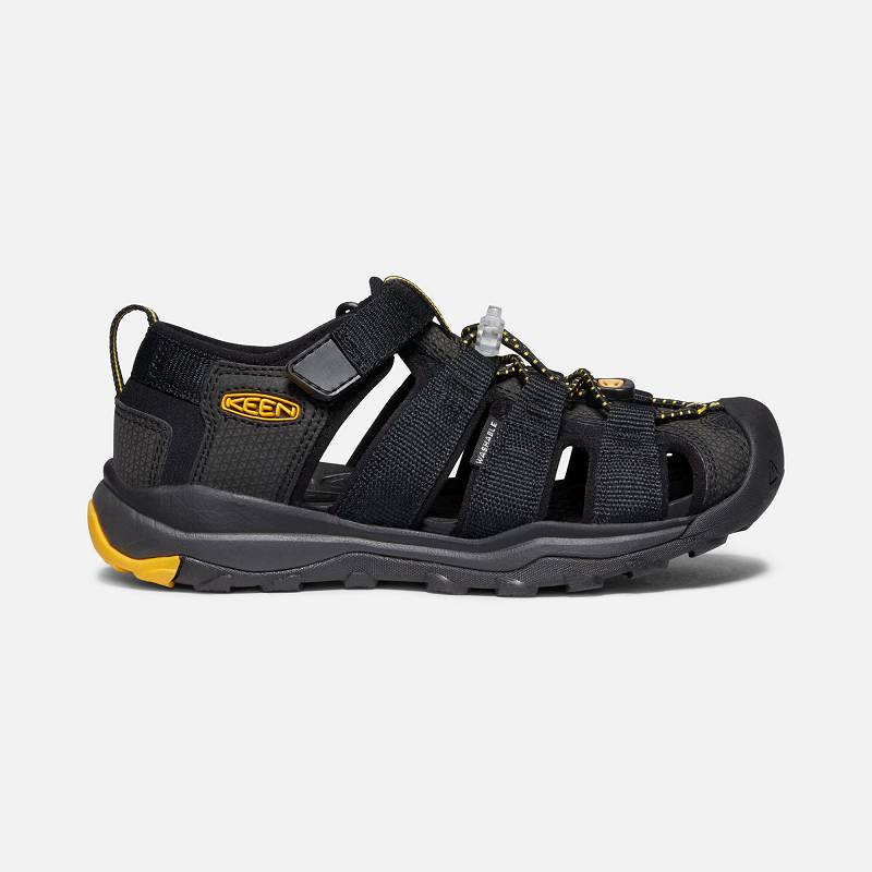 Keen Newport Neo H2 Sandalen Kinder DE-35169 Black/Keen Yellow - Keen Kinderschuhe Schwarz